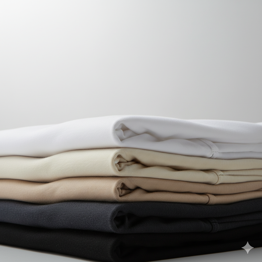 Oversized t-shirt stack